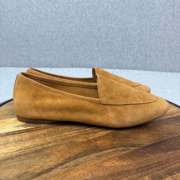 Birdies Flats Women's 9.5 The Vesper Toffee Brown Suede Slip On Shoes - Picture 1 of 6
